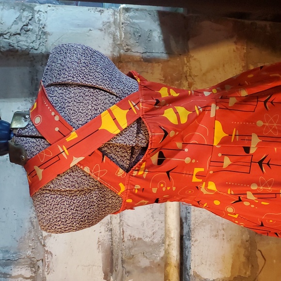 Sourpuss Red and Yellow Mini Dress - Picture 3 of 3